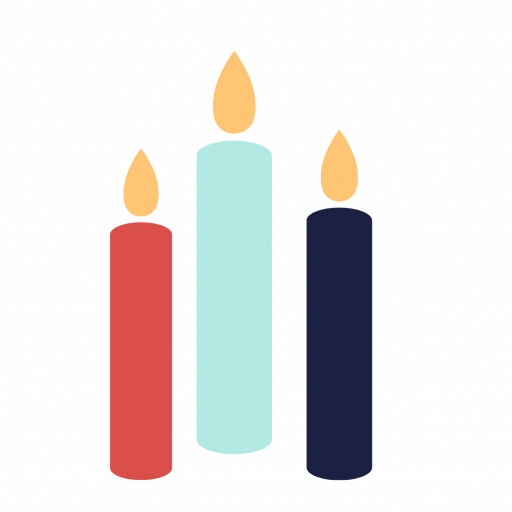 three candles icon